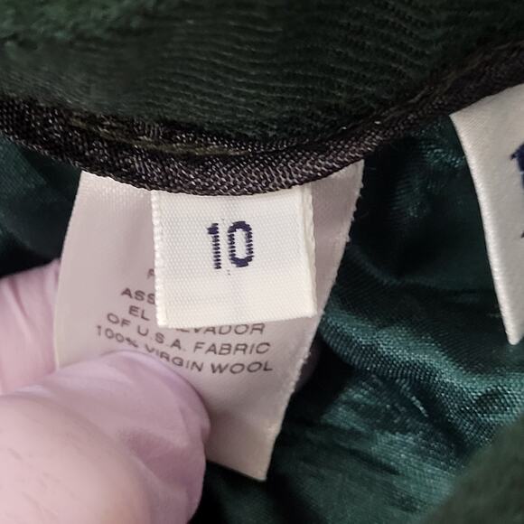 Vintage Pendleton Wool Pants Womens 4 27x27 Green Lined - Picture 4 of 16